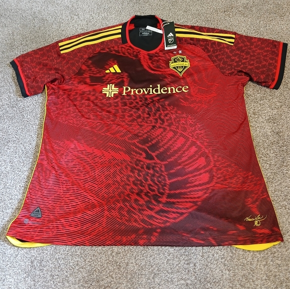 Adidas 2023/24 Seattle Sounders FC Bruce Lee 50th Anniversary Jersey Men's 2XL - Picture 1 of 9